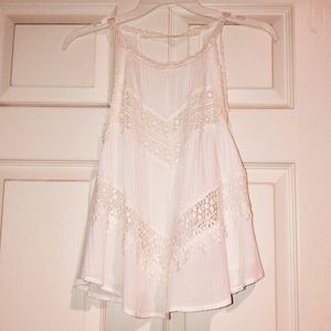 White Lace Beach Top